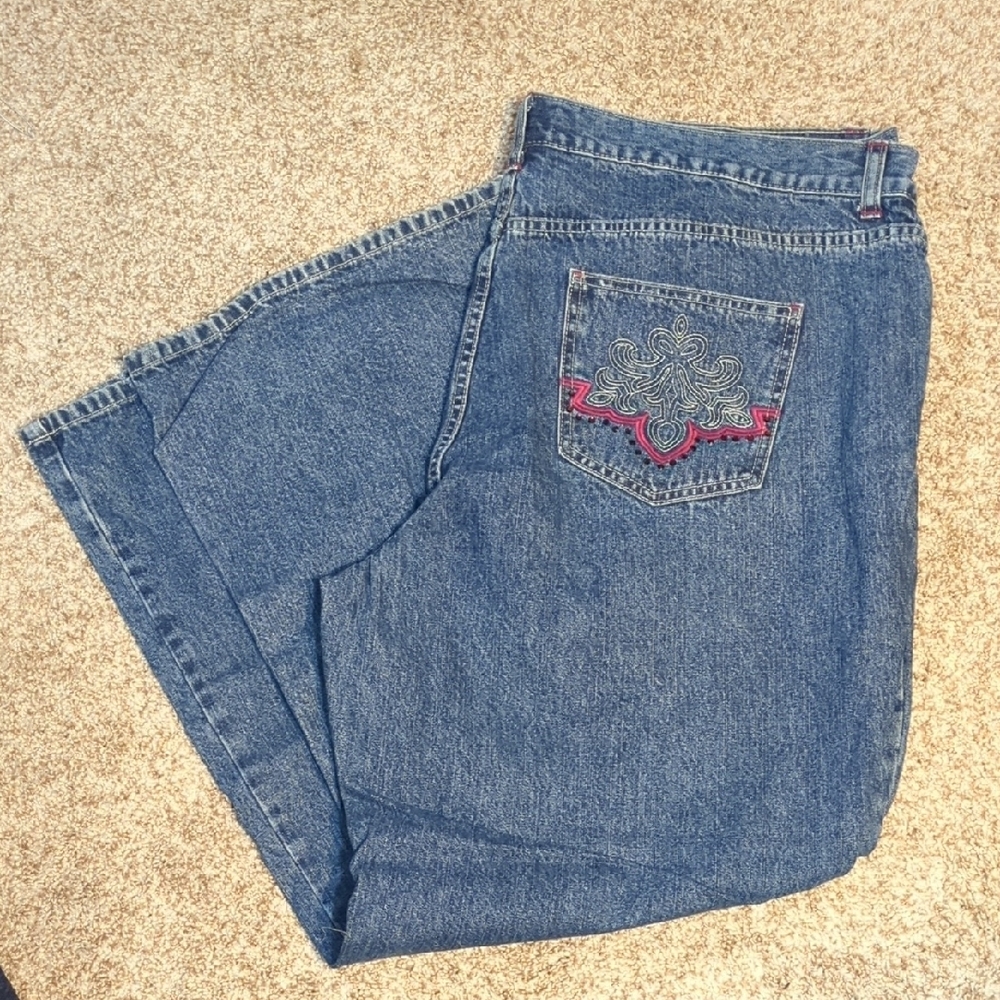 Avenue Blues Women's Straight Leg Jeans - Blue